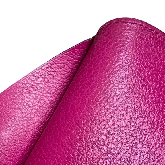 Authentic HERMES Pink Leather Eazip Slim Wallet Passport Holder with Box - Picture 9 of 14